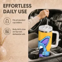 Cat Peeking Vacuum Flask 40oz thumbnail 3