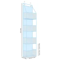 Over Door Storage Organizer With Mesh Pockets thumbnail 2