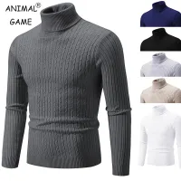 Men's High Neck Knit Turtleneck Sweater thumbnail 1