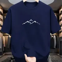 Mountain Pattern Cotton T-Shirt thumbnail 5