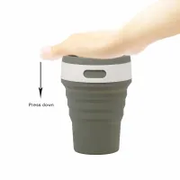 Collapsible Silicone Travel Mug 350ml thumbnail 4