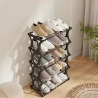 4-6 Tier Metal Shoe Rack Tower thumbnail 2