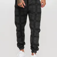 Men's Plaid Jogger Cargo Pants thumbnail 1