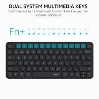 Rapoo 9010M Multi-Device Wireless Combo thumbnail 5