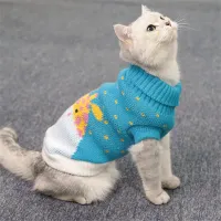 Elk Print Autumn Winter Pet Sweater thumbnail 6