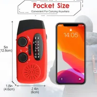 Hand Crank Solar Power Bank Radio thumbnail 6