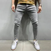 Men's Black Skinny Jogger Jeans thumbnail 4