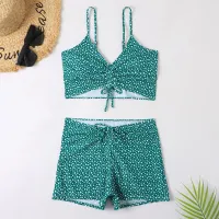 Floral High Waist Push Up Bikini thumbnail 4