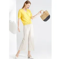 Wide Leg Ice Silk Summer Pants thumbnail 2
