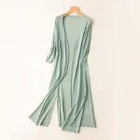 Women's Long Knitted Sun Protection Cardigan thumbnail 3