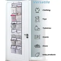 Over the Door 12-Pocket Mesh Shoe Organizer thumbnail 2