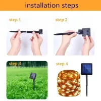 Solar LED Fairy Lights - Outdoor Waterproof thumbnail 6