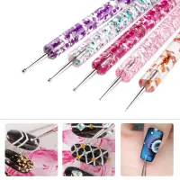 Dual-Ended Nail Art Dotting Pen Set thumbnail 1