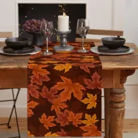 Maple Leaf Linen Table Runner thumbnail 2
