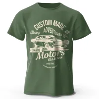 Motors Vintage Graphic Oversized T-Shirt thumbnail 1