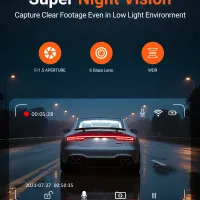 4K WiFi Dual Dash Cam Front+Rear thumbnail 4