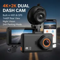 4K+2K Dual Dash Cam GPS WiFi thumbnail 1