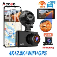 ACCEO 4K Dual Lens WiFi GPS Dash Cam thumbnail 1