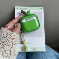 Translucent Red Green Apple AirPods Case thumbnail 6