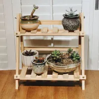 2-Tier Wood Plant Stand thumbnail 4