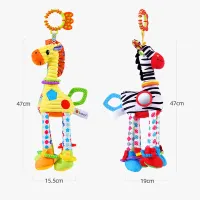 Soft Animal Baby Rattle with Teether thumbnail 6