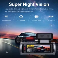 4K Dual Lens Dash Cam with GPS thumbnail 4