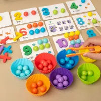 Wooden Clip Beads Sorting Toy thumbnail 2