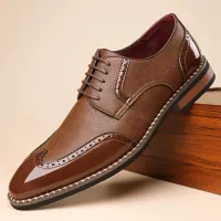Men's Pointed Toe Oxford Dress Shoes thumbnail 6