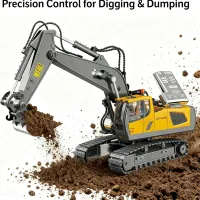 2.4Ghz RC Excavator Bulldozer Toy thumbnail 2
