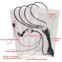 Universal 12V Carbon Fiber Car Seat Heater thumbnail 3