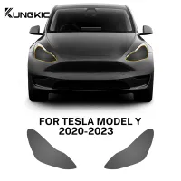 Smoked Tesla Headlight PPF Film thumbnail 3