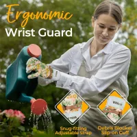 Thorn-Proof Leather Gardening Gloves thumbnail 4