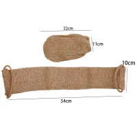 Hemp Jute Exfoliating Back Scrubber Set thumbnail 6