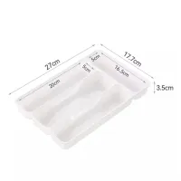 4-Compartment Cutlery Organizer Tray thumbnail 3