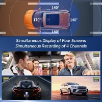 4K 360° Dash Cam with 4 Cameras thumbnail 2