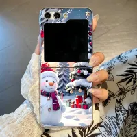 Christmas Elk Snowman Z Flip Case thumbnail 1