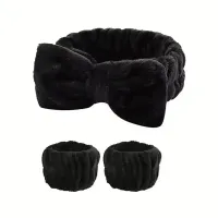 3Pcs Spa Headband & Wristband Set thumbnail 6