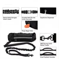 Hands Free Retractable Dog Leash with Waist Bag thumbnail 3