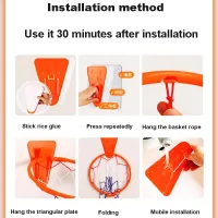 Kids Indoor Wall-Mounted Basketball Hoop thumbnail 6