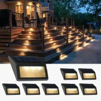 Solar Stair Lights - Outdoor LED Step Lamps thumbnail 1