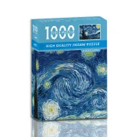 Van Gogh Starry Night 1000 Piece Mini Puzzle thumbnail 1