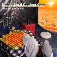 12V Portable Heated Car Blanket Plaid thumbnail 3