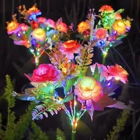 Solar Hibiscus Flower Lights thumbnail 1