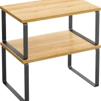SONGMICS Cabinet Organizer Shelf Set of 2 thumbnail 1