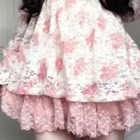 Y2K Floral Vintage Sweet Elegant Dress thumbnail 4