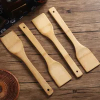 Bamboo Spatula with Long Handle thumbnail 1