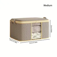 Foldable Fabric Storage Box with Clear Window thumbnail 3