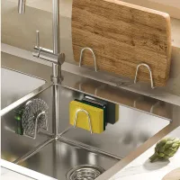 Adhesive Sink Sponge Holder Organizer thumbnail 3