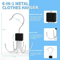 360° Rotatable Belt Hanger Organizer thumbnail 5