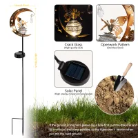 Moon Fairy Solar Garden Lights thumbnail 3